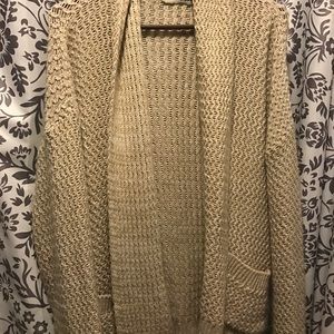 Cotton Emporium Nordstrom Tan Knitted Cardigan